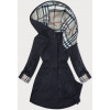 Tmavomodrá bunda parka s ozdobnou podšívkou BH Forever (BH-2401) odstíny modré XL (42)