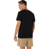 Asics Men's Logo Tee Short Sleeve Performance Running Top Black L