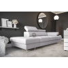 Nábytek PEGAS s.r.o. Sofa GALAXY II lenoška 235 cm - šedá, levá strana