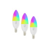 Smart LED žiarovka E14 6W RGB + CCT IMMAX NEO 07716C WiFi Tuya sada 3ks