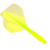 Letky s násadkou Condor AXE NEON No2, žlté Dĺžka násadky: 33 mm