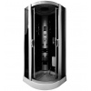 Aplomo Wolf čierny 90x90 parný masážny sprchový box, MO-09909A2