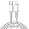 Baseus CATLGD-A02 USB-C (M) - Lightning (M), 2m, bílý