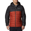 Pánska Zimná prešívaná bunda COLUMBIA POWDER LITE HOODED JACKET 1693931850 – Červená