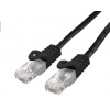 C-TECH CB-PP6-1BK patch, Cat6, UTP, 1m, černý