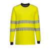 PORTWEST HI-VIS MODAFLAME WX3 FR701 / Nehorľavé reflexné tričko, antistatické - HV žltá/námorná modrá L