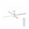 FARO Barcelona | FARO 33756 - LED Stropný ventilátor FRASER LED/16W/230V biela pr. 120 cm + DO | FA33756