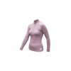SENSOR MERINO DF dámské triko dl.rukáv zip mystic violet S