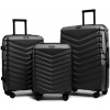 Sada cestovných kufrov ROWEX AERO SET Čierna
