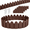 Záhradný obrubník plast 240 cm x 18 cm hnedý