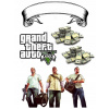 CUKROVÁ TLAČ jedlý obrázok na tortu Cukrová hmota Grand Theft Auto GTA V 5 + POST