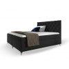 Wilsondo Čalúnená boxspring manželská posteľ s matracom Guliette 140x200 - čierna