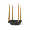 ferm LIVING Misa na sviečky veľká, sivá, Ø 27 cm, keramika - 1104264161