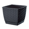 Prosperplast RATOLLA SQUARE s miskou 6l ratan antracit DRLK220