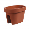 PROSPERPLAST kvetináč na zábradlie 39,6cm LOFLY RAILING DLOFR400-R624 terakota plastový
