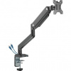 Polohovatelný držiak ULTRADESK BRANCH Single pre monitor, 10KG, svorka a priechodka stola, 17