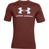 Under Armour SPORTSTYLE LOGO SS vínová,biela Pánske tričko L
