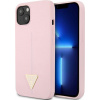 Guess iPhone 13 mini hardcase Silicone Triangle fialové