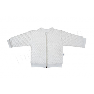 Baby Service Zimný kabátik so stojačikom mikrotermo Smotanová Veľ. 56
