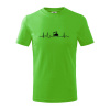 Ekg lokomotíva - Tričko detské bavlnené - 134 cm/8 rokov ( Apple Green )