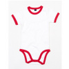 Babybugz Dojčenské body s krátkym rukávom BZ19 White 3-6 Monate