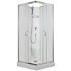 ARTTEC SMARAGD 90 x 90 cm - Sprchový box model 2 z činčilového skla PAN01277