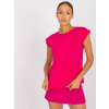 Ružové dámske tričko s krátkymi rukávmi RV-TS-4833.30P-fuchsia