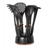 Berlingerhaus Sada kuchyňské náčiní ve stojanu 7 ks Black Rose Collection BH-6209