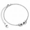 Harry Potter Strieborný náramok Luna Specs Charm