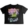 Megadeth Ladies Crop Top: Contaminated (back Print) (small) S