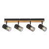 Bodové stropné svietidlo 4x E14 Brown Industrial Metta 71154 Rabalux