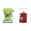 Ascaso Dream PID, Fresh Pistachio + Eureka Mignon Specialita, CR ferrari red