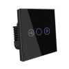 STMIEVATEĽNÝ SKLENENÝ DOTYKOVÝ VYPÍNAČ LED WIFI BLACK