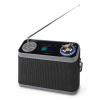 Sieťovo-batériové rádio DAB+, FM Nedis RDDB5200BK