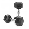 Merco Hex Rubber Dumbbell činka hmotnost 10 kg