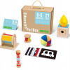 TOOKY TOY Box XXL Montessori Edukačná Senzorická Hračka 6v1 pre Deti od 0-6 Mesiacov