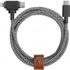Native Union Belt Universal Cable (USB-C – Lighting/USB-C) 1.5m Zebra BELT-CCL-ZEB-NP