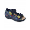 Befado detské sandále, textilné, modré, veľkosť 21