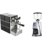 Stone Espresso Mine Black + Eureka Atom Specialty 65, chrome