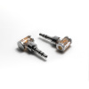 DD Hifi DJ35AR - 2,5 > 3,5 Jack (Miniatúrna redukcia z 2,5 mm jacku na 3,5 mm jack s ródiovaným povrchom.)