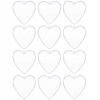 Vianočné ozdoby - Transparentný akrylový bable 10cm 12 ks srdca (Vianočné ozdoby - Transparentný akrylový bable 10cm 12 ks srdca)