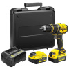 Stanley SFMCD721M2K-QW FATMAX V20 Aku bezuhlíková vrtačka s příklepem, 2 x 4.0 Ah 18 V