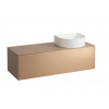 Laufen, Skříňka pod umyvadlo s 1 zásuvkou, s výřezem vpravo H4054230341701 Varianta: Měď (lak)