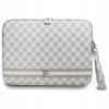DKNY PU Leather Checkered Pattern and Stripe Obal na Notebook 13/14