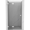 Mexen, Mexen Lunar ľavé otočné sprchové dvere 100 cm, transparentné, biele - 834-100-000-20-00-L