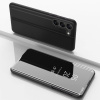 Knižkové puzdro Electroplating Mirror na Samsung Galaxy S24 5G - Čierna