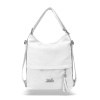 Dámska taška cez rameno Zellia 24040 biela, premeniteľná na batoh 37 x 32 x 12 cm