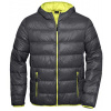 James&Nicholson Pánska páperová bunda JN1060 Carbon L