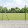 zahrada-XL Plot s stĺpmi Sivá 1.5 x 10 m Oceľ 3350921
