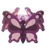 Detská stropná lampa 3-ramenná - motýľ fialový